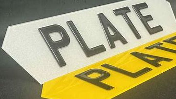 Hex Plate (Lamborghini Style – UK Road Legal Multiple Sizes)