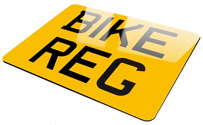 Standard Motorbike Number Plate (UK Road Legal) 237mm x 178mm